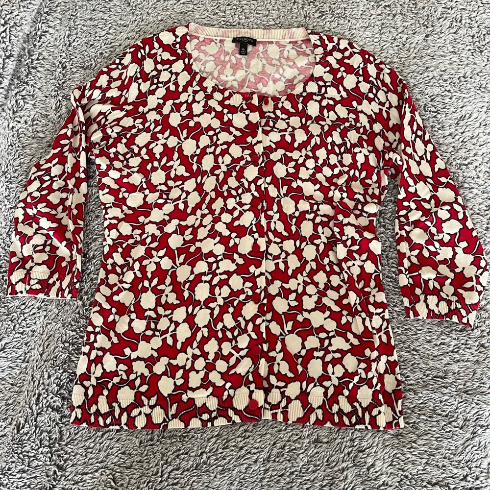 Talbots Cardigan Sweater 3/4 Sleeve, Size Mp